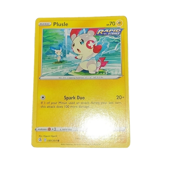 Nintendo Other - Pokemon TCG Plusle 089/264 Card Fusion Strike